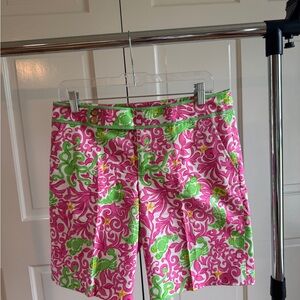 Lily Pulitzer pink and green women’s shorts